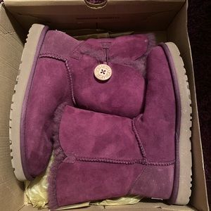 Purple Bailey Button Ugg Boot